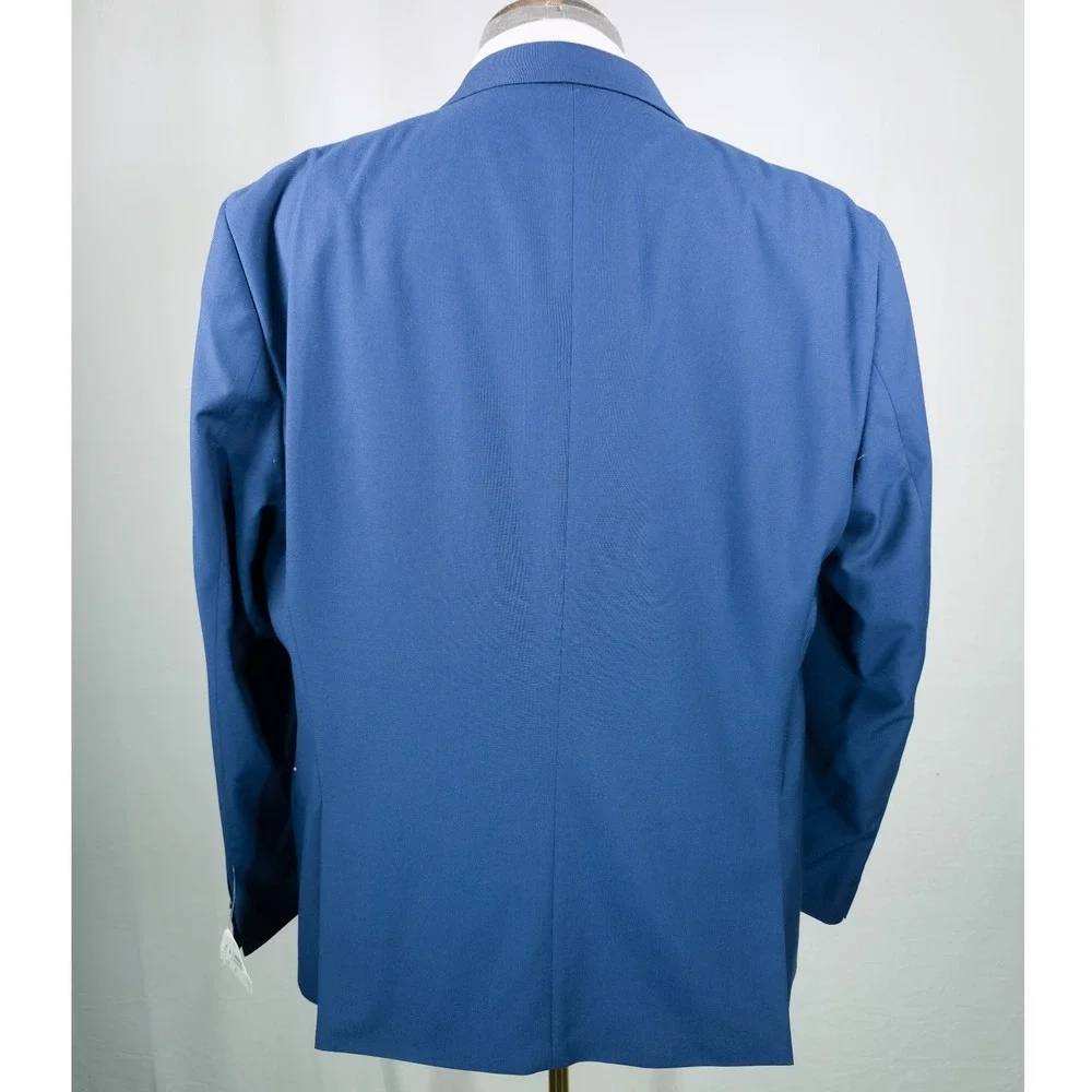 Kenneth Cole Reaction Mens Suit Jacket 48R Blue Blazer Business Casual NWT